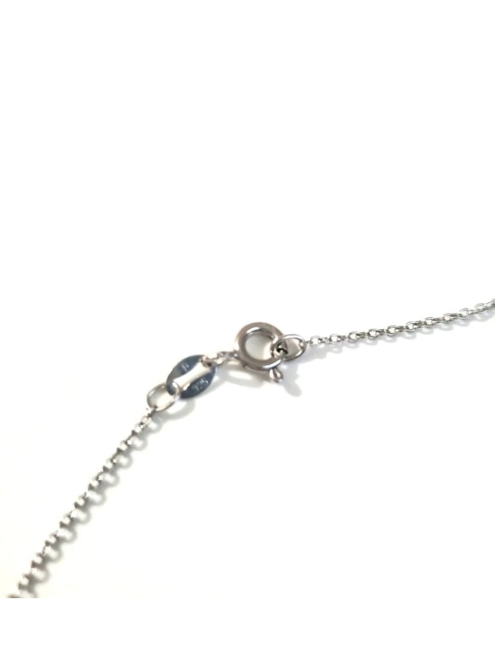 Helzberg Sterling Silver Origami Elephant Black Diamond Necklace - Picture 6 of 6